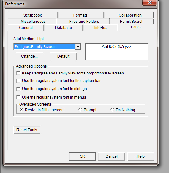 AQ fonts pref tab