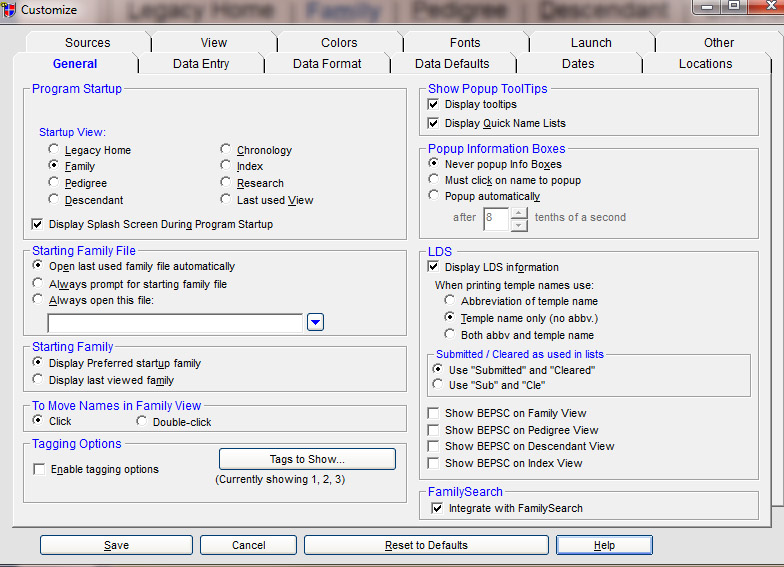 General Preferences in Legacy
