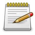 notebook with pencil