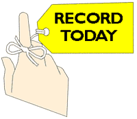 Don't forget to record