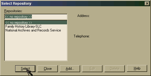 select repository