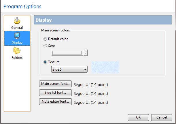 RootsMagic Display options