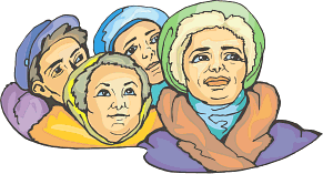 Family Immigrants looking hopeful